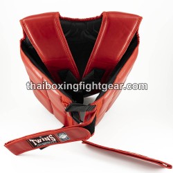 BOXING PLASTRON THAI TWINS BOPS-1 RED SYNTHETIC LEATHER | Protections
